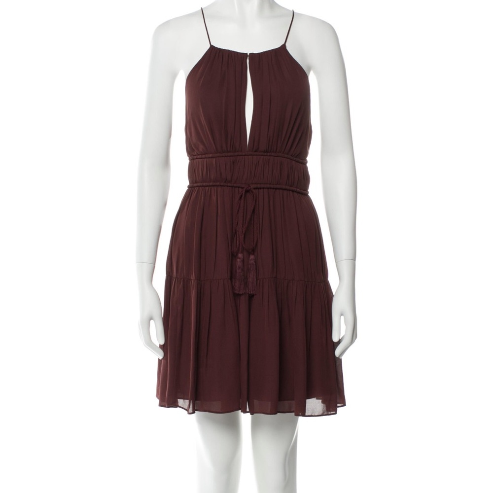 Cinq à Sept burgundy dress